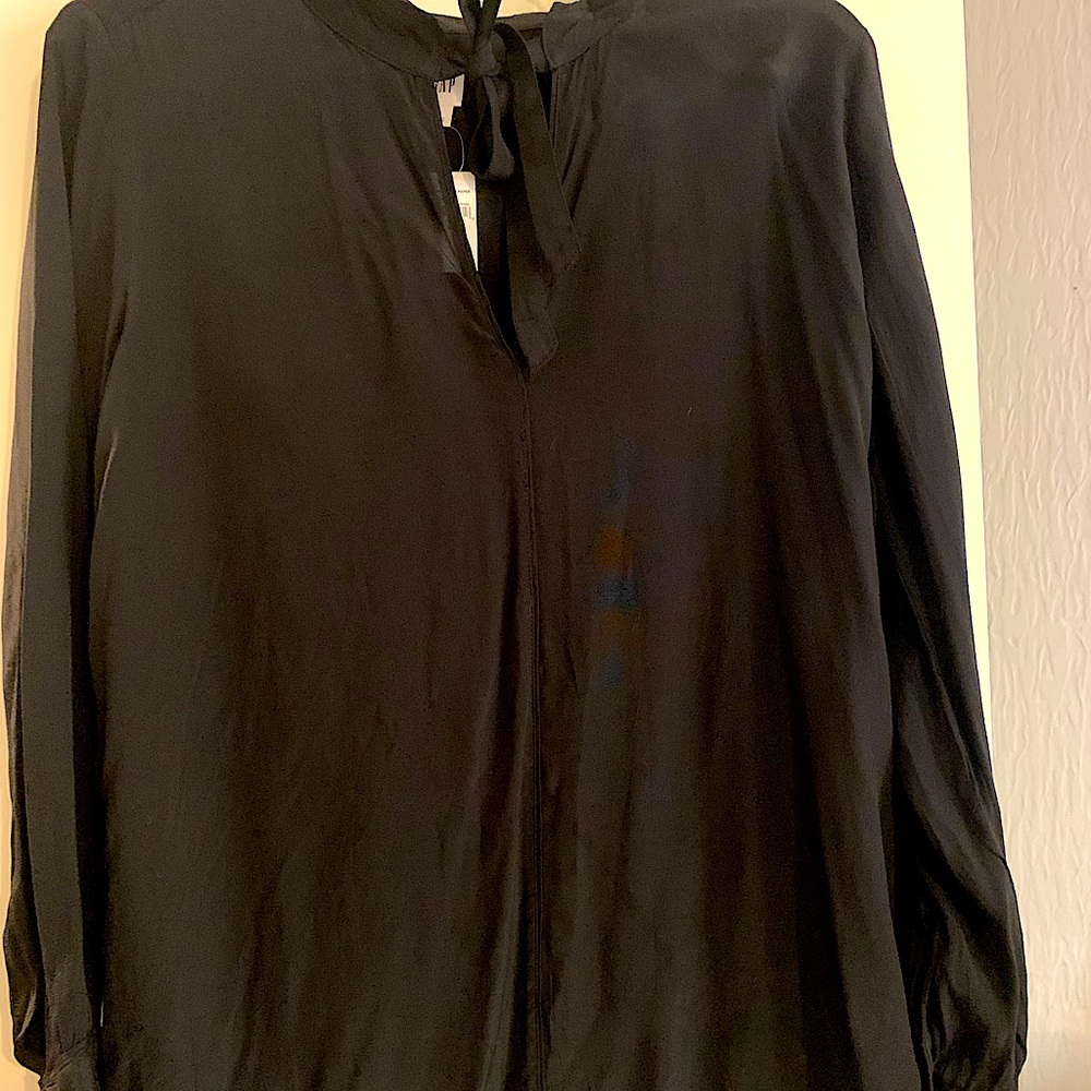 Womens GAP black dress blouse Size L